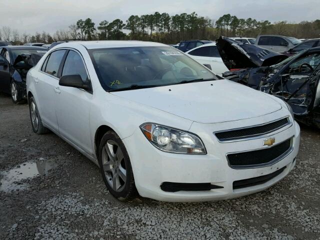 1G1ZA5EUXBF373181 - 2011 CHEVROLET MALIBU LS WHITE photo 1