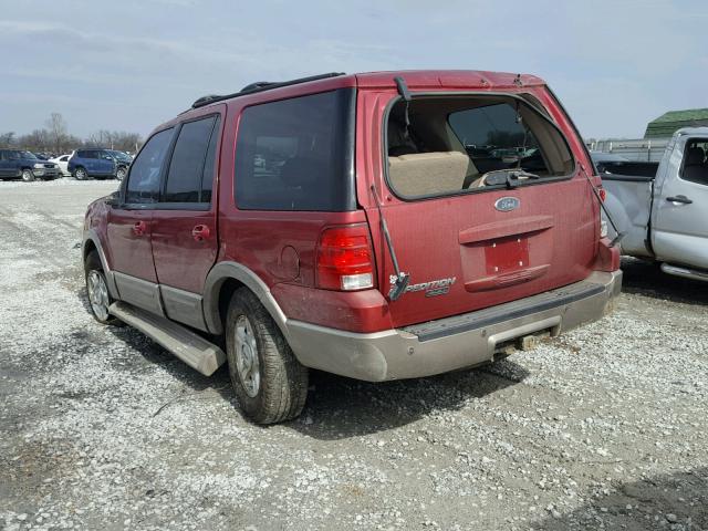 1FMFU17L54LA13069 - 2004 FORD EXPEDITION RED photo 3