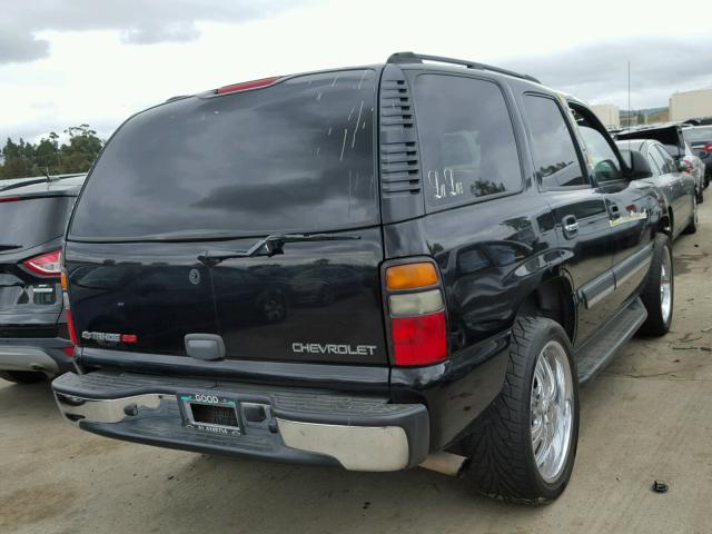 1GNEC13V25J219092 - 2005 CHEVROLET TAHOE C150 BLACK photo 4