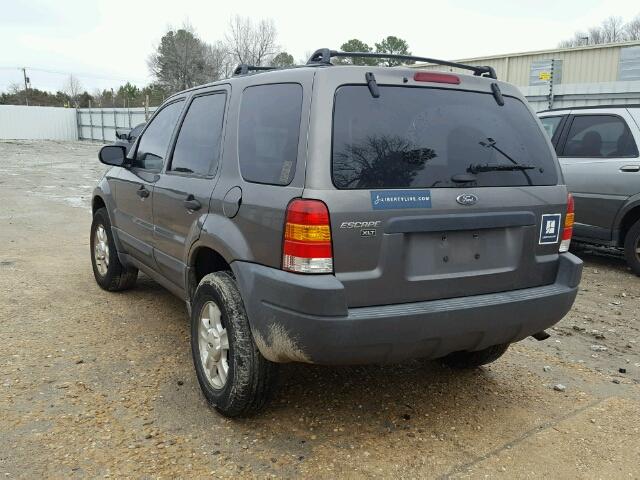 1FMYU03124DA23737 - 2004 FORD ESCAPE XLT GRAY photo 3