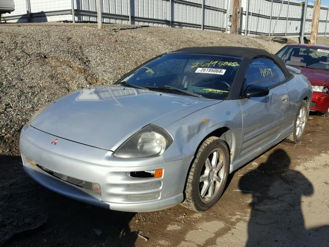 4A3AE55H71E003240 - 2001 MITSUBISHI ECLIPSE SP SILVER photo 2