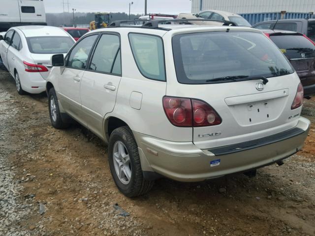 JT6GF10U4Y0052238 - 2000 LEXUS RX 300 WHITE photo 3