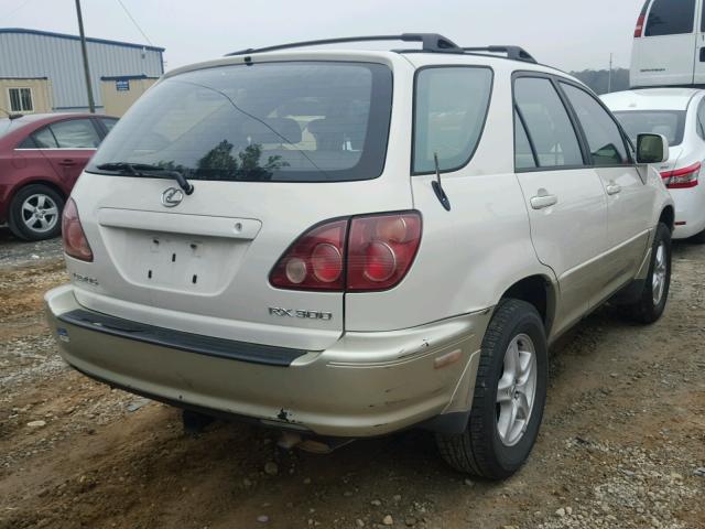 JT6GF10U4Y0052238 - 2000 LEXUS RX 300 WHITE photo 4