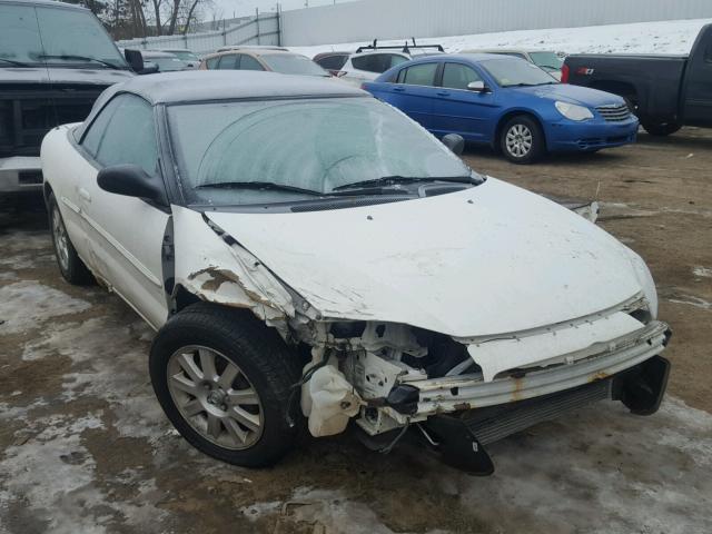 1C3EL75R75N595389 - 2005 CHRYSLER SEBRING GT WHITE photo 1