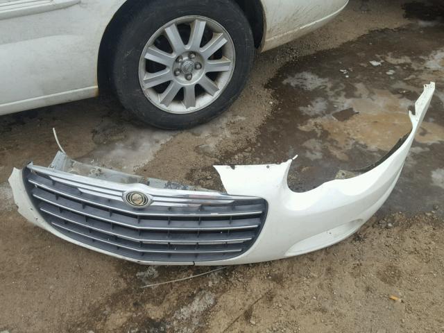 1C3EL75R75N595389 - 2005 CHRYSLER SEBRING GT WHITE photo 9