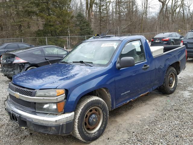 1GCCS148X58218999 - 2005 CHEVROLET COLORADO BLUE photo 2