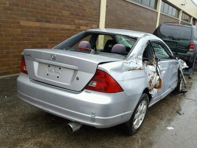 1HGEM22913L011448 - 2003 HONDA CIVIC EX Gümüş foto 4