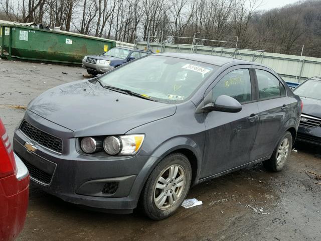1G1JB5SH4C4215806 - 2012 CHEVROLET SONIC LS GRAY photo 2