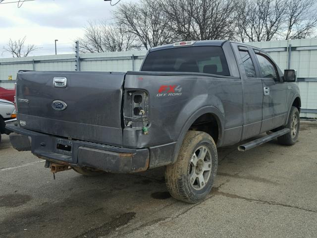 1FTPX14535NA71256 - 2005 FORD F150 CHARCOAL photo 4