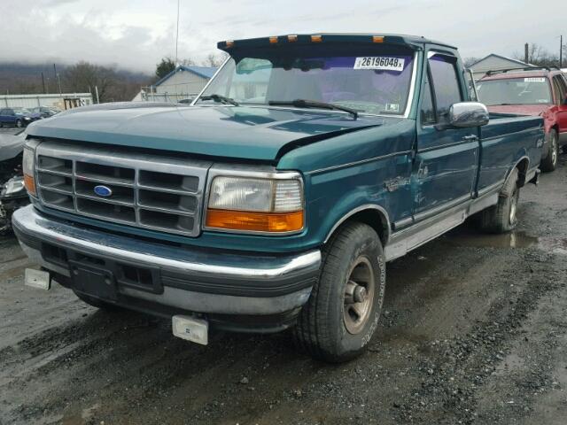 1FTEF14N2TLB54521 - 1996 FORD F150 TURQUOISE photo 2