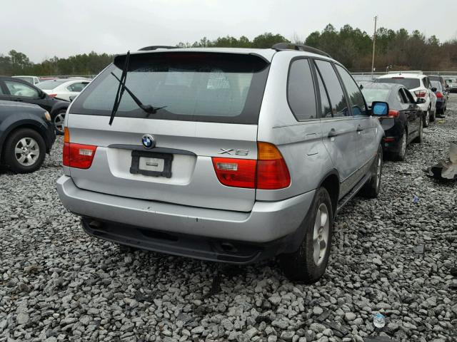 WBAFA53511LM61362 - 2001 BMW X5 3.0I SILVER photo 4