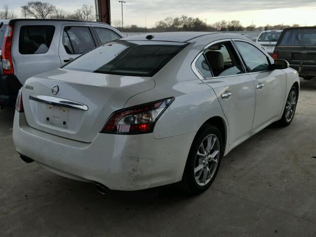 1N4AA5AP2EC497476 - 2014 NISSAN MAXIMA S WHITE photo 4