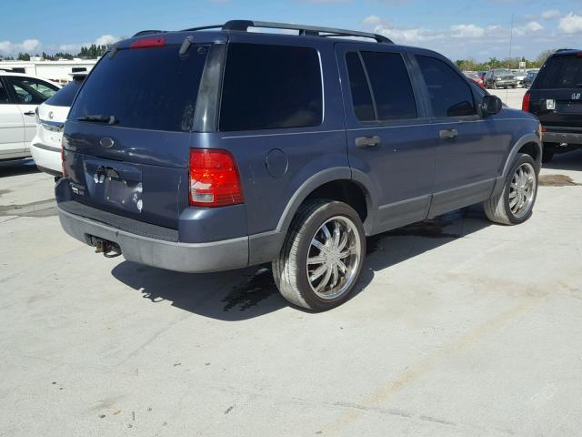 1FMZU63K63UC06508 - 2003 FORD EXPLORER X BLUE photo 4