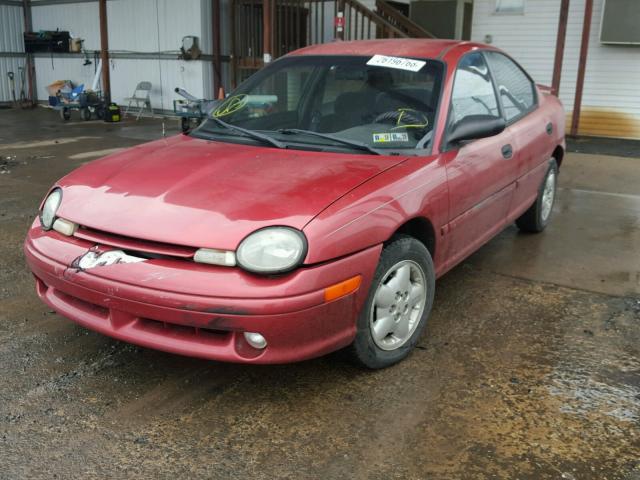 3B3ES47Y0VT569087 - 1997 DODGE NEON HIGHL RED photo 2