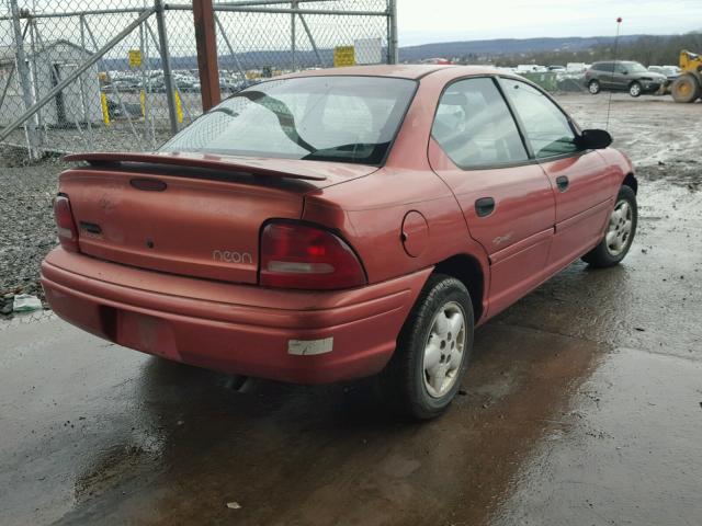 3B3ES47Y0VT569087 - 1997 DODGE NEON HIGHL RED photo 4