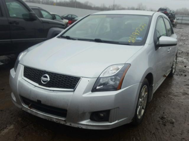 3N1AB6AP8CL606766 - 2012 NISSAN SENTRA 2.0 SILVER photo 2