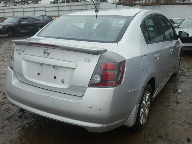 3N1AB6AP8CL606766 - 2012 NISSAN SENTRA 2.0 SILVER photo 4