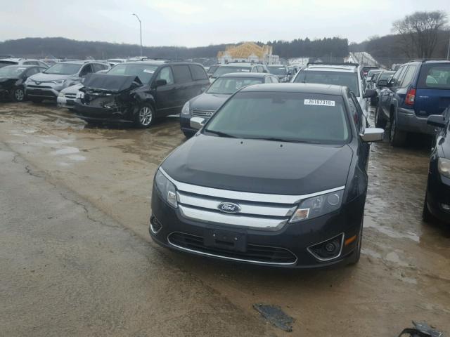 3FAHP0JA0CR123944 - 2012 FORD FUSION SEL BLACK photo 2