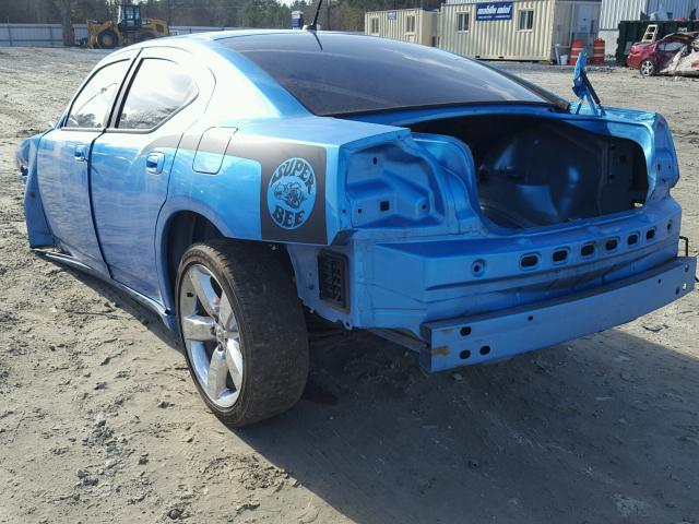 2B3LA73W08H171651 - 2008 DODGE CHARGER SR BLUE photo 3