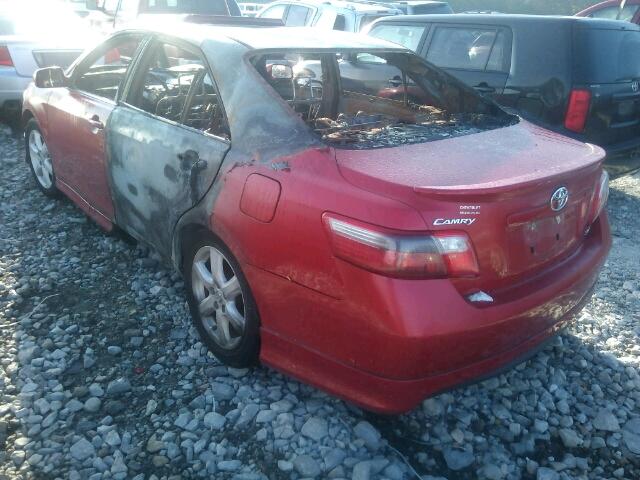 4T1BE46K49U360982 - 2009 TOYOTA CAMRY/SE/L RED photo 3