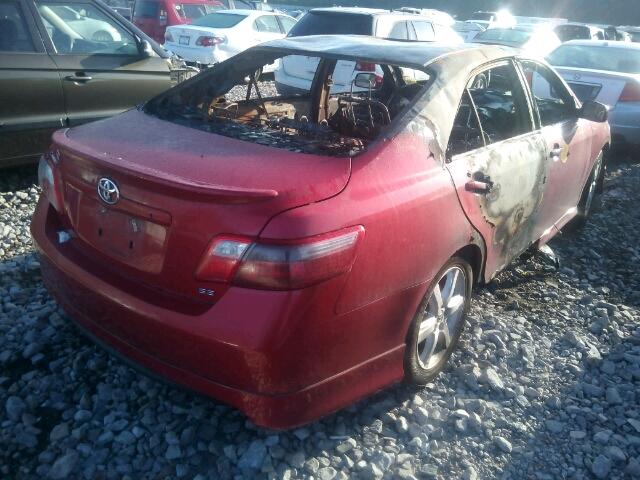 4T1BE46K49U360982 - 2009 TOYOTA CAMRY/SE/L RED photo 4