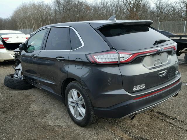 2FMPK3J96GBB43093 - 2016 FORD EDGE SEL GRAY photo 3