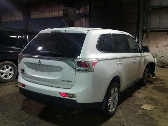 JA4AZ3A34EZ008703 - 2014 MITSUBISHI OUTLANDER WHITE photo 4