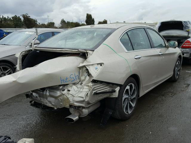 1HGCR2F86GA139499 - 2016 HONDA ACCORD EXL GOLD photo 4