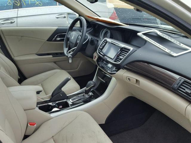 1HGCR2F86GA139499 - 2016 HONDA ACCORD EXL GOLD photo 5