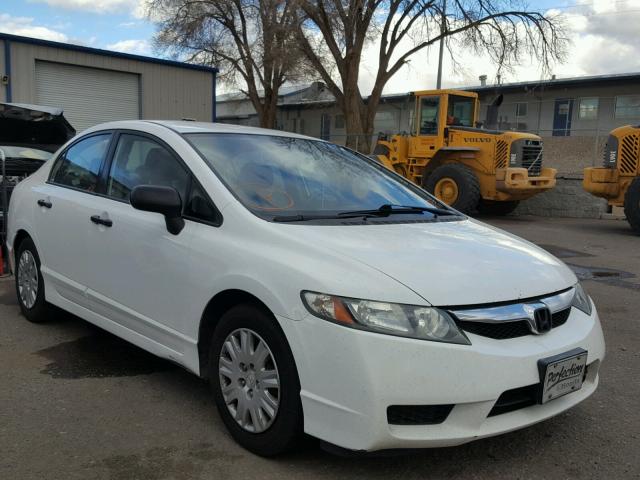 2HGFA15359H507566 - 2009 HONDA CIVIC VP WHITE photo 1