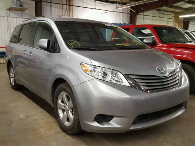 5TDKZ3DCXHS821135 - 2017 TOYOTA SIENNA LE GRAY photo 1