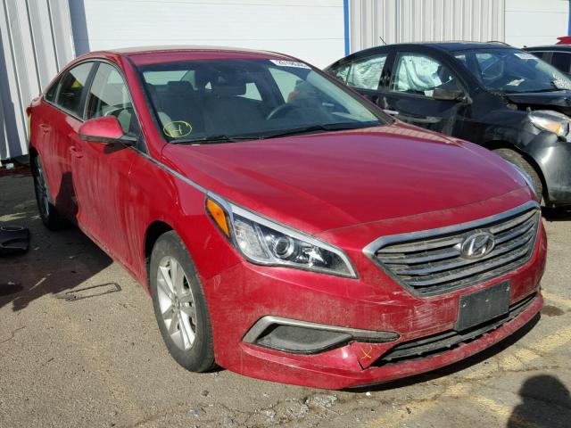 5NPE24AF1HH578553 - 2017 HYUNDAI SONATA SE RED photo 1