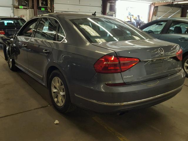 1VWAT7A30GC054739 - 2016 VOLKSWAGEN PASS R/L S GRAY photo 3