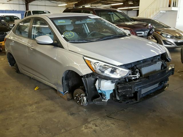 KMHCT4AE9GU094769 - 2016 HYUNDAI ACCENT SE SILVER photo 1