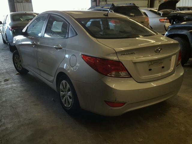 KMHCT4AE9GU094769 - 2016 HYUNDAI ACCENT SE SILVER photo 3