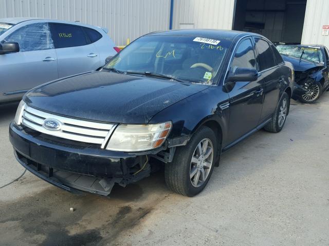 1FAHP24W48G166717 - 2008 FORD TAURUS SEL BLACK photo 2