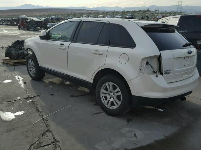 2FMDK48CX8BB17284 - 2008 FORD EDGE SEL WHITE photo 3