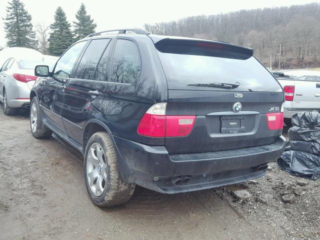 5UXFB33542LH37444 - 2002 BMW X5 3.0I BLACK photo 3