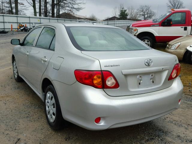 JTDBU4EE4AJ072128 - 2010 TOYOTA COROLLA BA SILVER photo 3