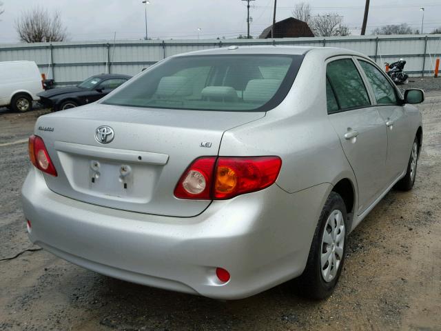 JTDBU4EE4AJ072128 - 2010 TOYOTA COROLLA BA SILVER photo 4