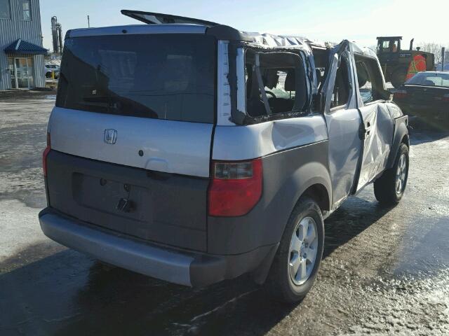 5J6YH27544L800226 - 2004 HONDA ELEMENT EX SILVER photo 4