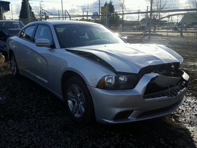 2C3CDXBG4CH191155 - 2012 DODGE CHARGER SE SILVER photo 1