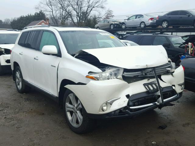 5TDDK3EH0DS233682 - 2013 TOYOTA HIGHLANDER WHITE photo 1