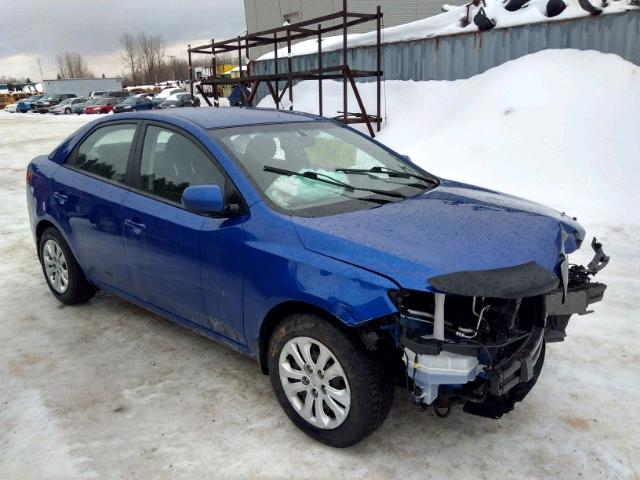 KNAFT4A28D5645736 - 2013 KIA FORTE LX BLUE photo 1