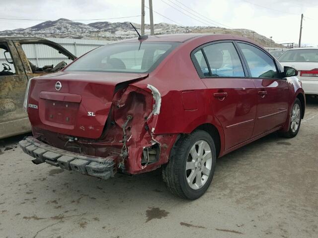 3N1AB61E78L656659 - 2008 NISSAN SENTRA 2.0 RED photo 4