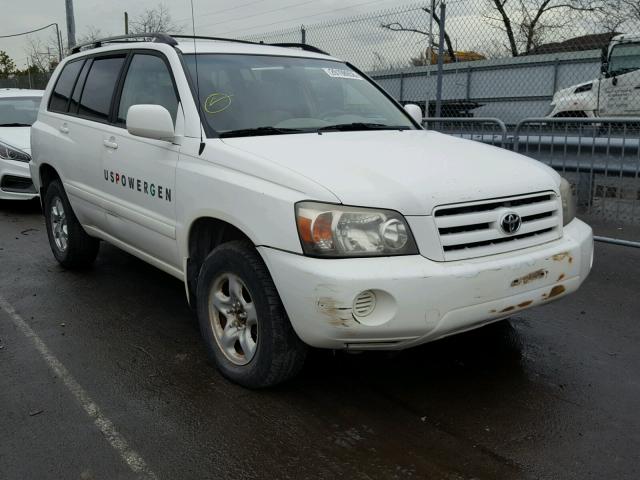 JTEEP21A350077811 - 2005 TOYOTA HIGHLANDER WHITE photo 1