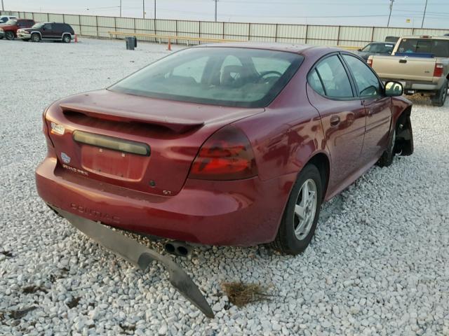 2G2WS522X41252319 - 2004 PONTIAC GRAND PRIX Qırmızı foto 4