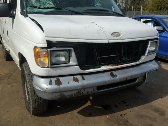 1FTRE1426YHB60987 - 2000 FORD ECONOLINE WHITE photo 9