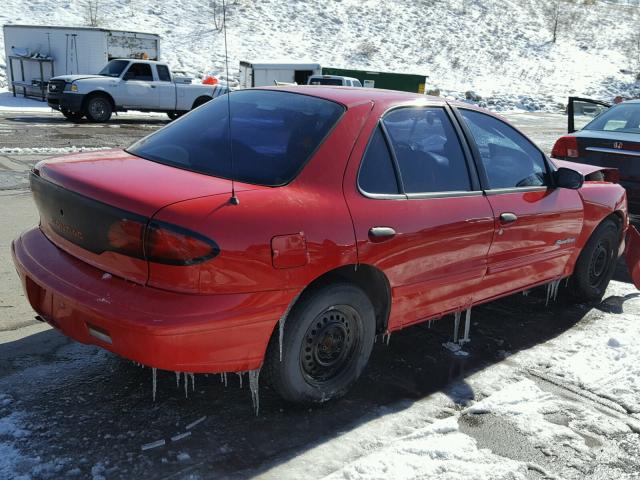 3G2JB5240XS851251 - 1999 PONTIAC SUNFIRE SE RED photo 4