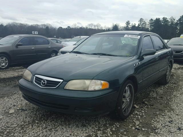 1YVGF22D6Y5146081 - 2000 MAZDA 626 ES GREEN photo 2